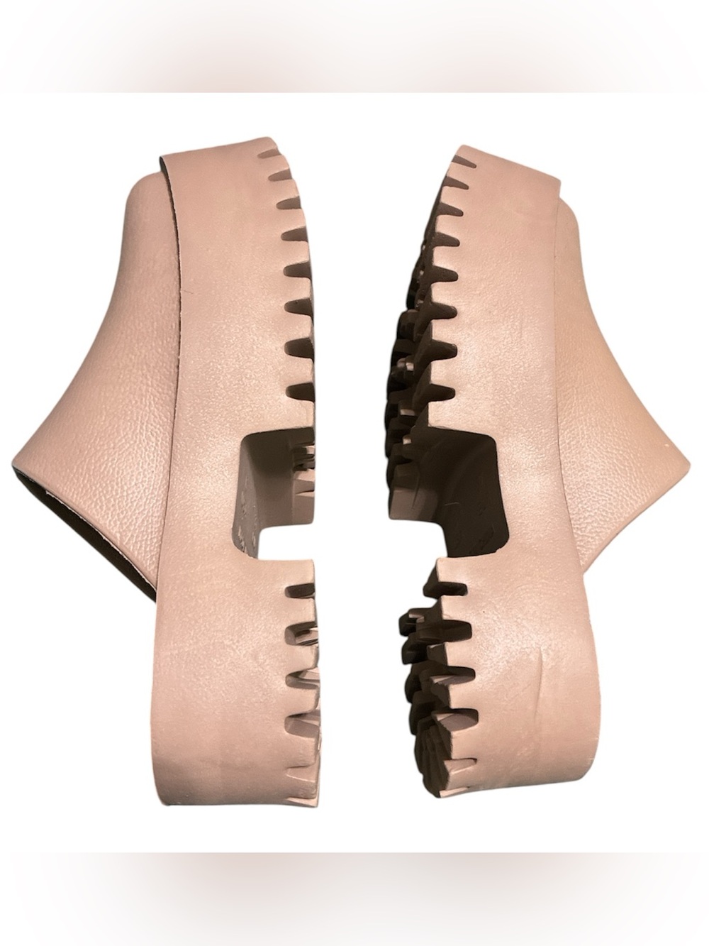 Jeffrey Campbell Beige Platform Clogs - Picture 2 of 4
